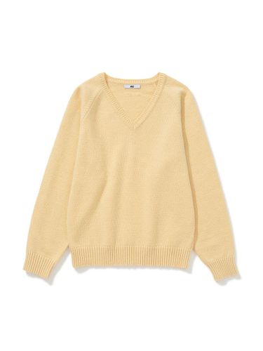 V-neck Wool Relaxed Fit Pullover Knit [] - AVAM HOME - Modalova