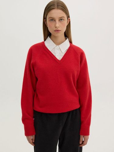 V-neck Lambswool Relaxed Pullover Knit [] - AVAM HOME - Modalova