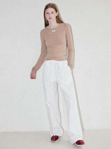 Cotton Banding Relaxed Fit Pants [Beige] - AVAM HOME - Modalova