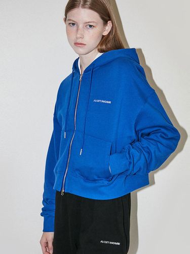 Cotton Cropped Logo Zip-up Hoodie [] - AVAM HOME - Modalova