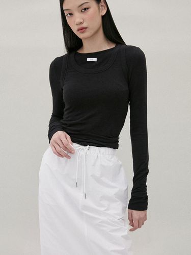 Layered Label Long Sleeve Two-Piece Set [] - AVAM HOME - Modalova