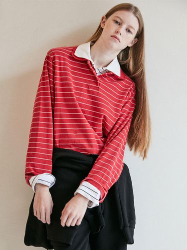 Rugby Stripe Cotton Relaxed Fit T-shirt [] - AVAM HOME - Modalova