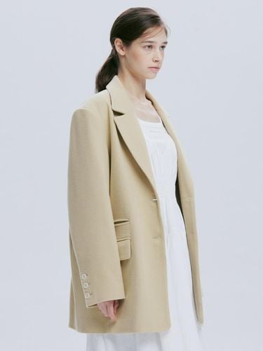 Oversized Wool Midi Classic Coat [Buttery Yellow] - AFTERHOURS - Modalova