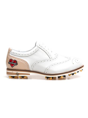 Premium Italian Leather Wingtip Classic Golf Shoes [Beige] (ALCGF001) - ALL CLASSIC - Modalova