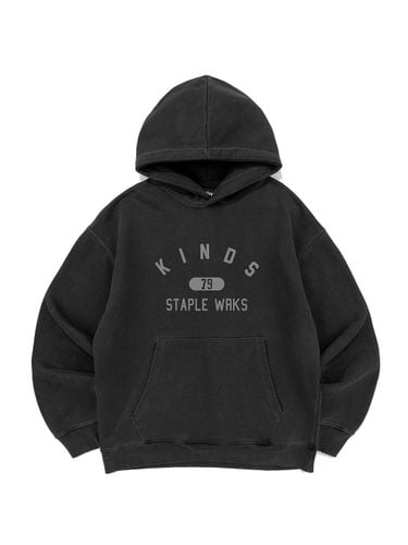 Pigment Triple-Knit Heavyweight Hoodie [BLACK] - KINDS - Modalova