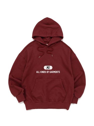 French Terry Semi-Overfit Hood [BURGUNDY] - KINDS - Modalova