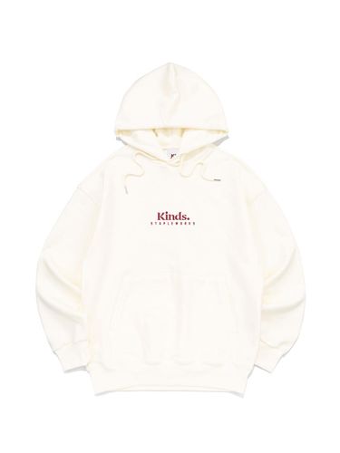 French Terry Semi-Overfit Hoodie [Beige] - KINDS - Modalova