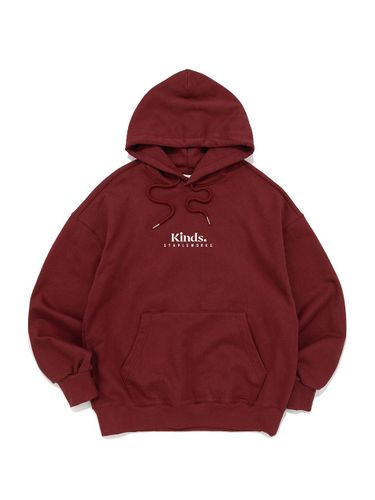 French Terry Semi-Overfit Hood [Burgundy] ('25) - KINDS - Modalova