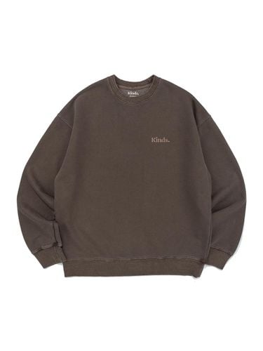 Pigment Heavyweight Triple-Knit Sweatshirt [Brown] - KINDS - Modalova