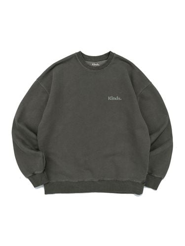 Heavyweight Triple-Knit Pigment Dyed Sweatshirt [GREEN] - KINDS - Modalova