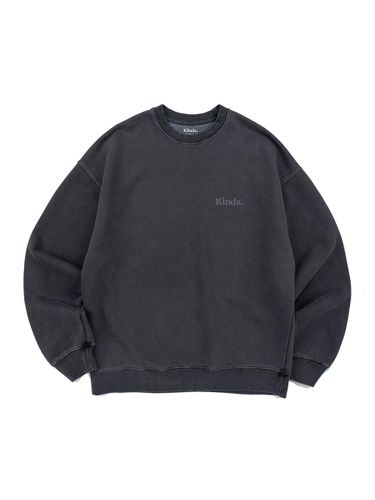 Pigment Heavyweight Triple-Knit Sweatshirt [Blue Gray] - KINDS - Modalova