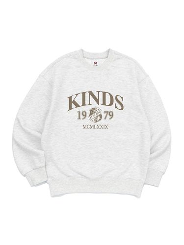 French Terry Semi-Overfit Sweatshirt [Light Melange] - KINDS - Modalova