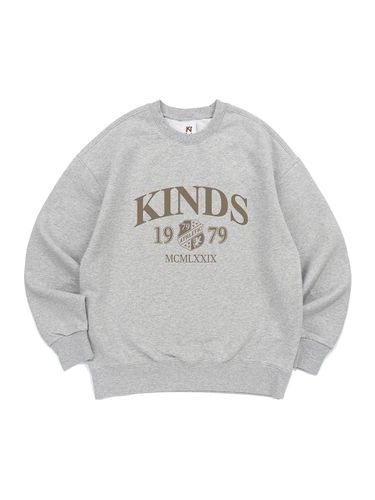 French Terry Semi-Overfit Sweatshirt [MELANGE] - KINDS - Modalova