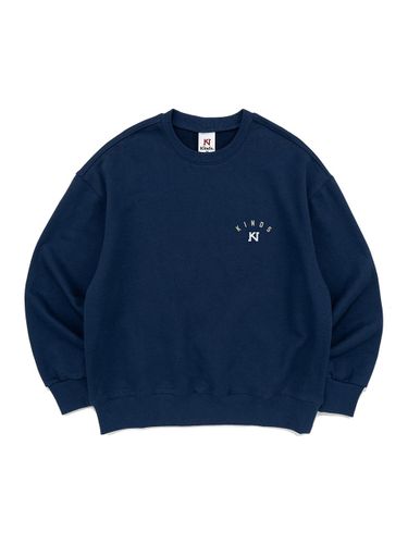 Essential Semi-Overfit French Terry Sweatshirt [Dark Blue] - KINDS - Modalova