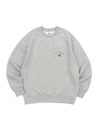 French Terry Semi-Overfit Essential Logo Sweatshirt [Melange] - KINDS - Modalova