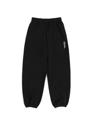 French Terry Semi-Wide Fit Jogger Sweatpants [BLACK] - KINDS - Modalova