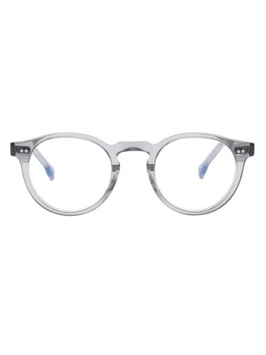 Vintage Round Horn-Rimmed Glasses [Grey] - aloeyewear - Modalova