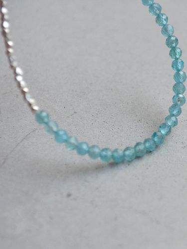 Natural Sterling Apatite Bracelet - martha in the garret - Modalova