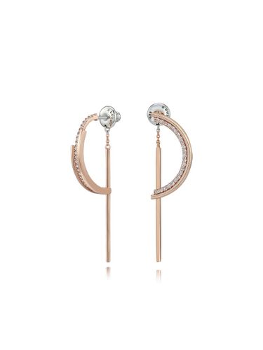 Signature D Three-Dimensional Silver Earrings (JDREP3F01ZC) - DIDIER DUBOT - Modalova