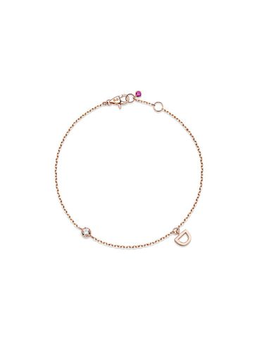 Rose Gold Sapphire Ruby Bracelet (JDRBRXF239C) - DIDIER DUBOT - Modalova