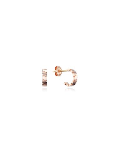 K Rose Gold Delicate Pattern Earrings (JDSER3F04XX) - DIDIER DUBOT - Modalova