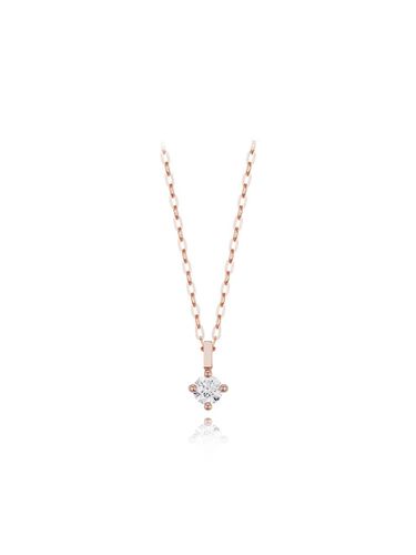 Diamond Rose Gold 14K Necklace (JDRNRXF204C) - DIDIER DUBOT - Modalova