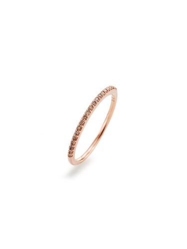 K Rose Gold Diamond Ring (JDRRRPS054S) - DIDIER DUBOT - Modalova