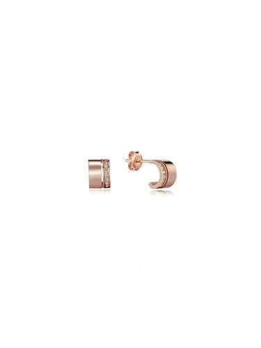 DualDD Diamond Rose Gold Earrings (JDRER3S574S) - DIDIER DUBOT - Modalova