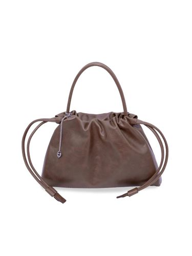 Leather Rustic Bucket Bag [Brown] - SETTLE HARBOR - Modalova