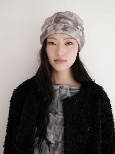 Starry Marbled Terry Beanie [Mocha] - rysm - Modalova