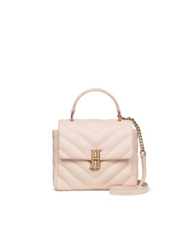 Leather Embossed Compact Satchel [Ivory] (JHNCHD5BS452IV010) - J.ESTINA - Modalova