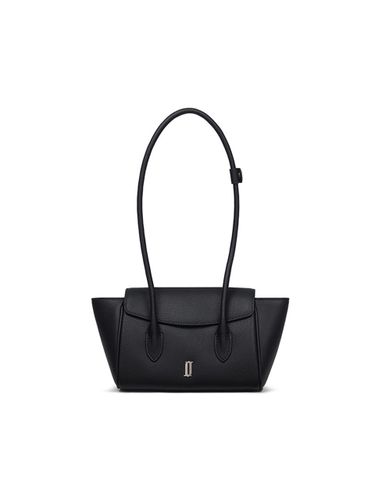 Curved Leather Shoulder Bag [Black] (JHNCHA5BS837BK010) - J.ESTINA - Modalova