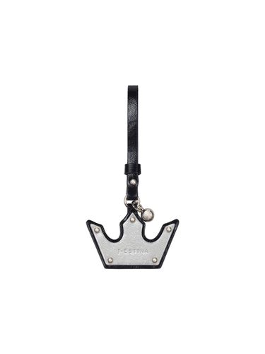 Studded Metallic Tiara Key Ring [Black] (JEACEA5BS370BK980) - J.ESTINA - Modalova