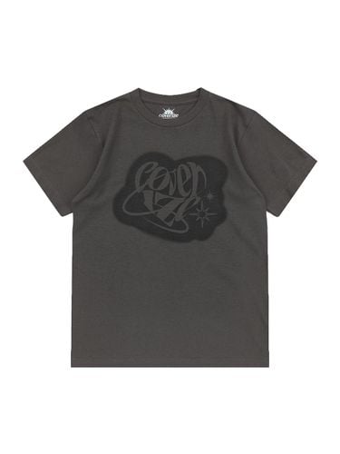 Heart Graphic Cotton Short Sleeve T-shirt [Charcoal] - COVERIZE - Modalova