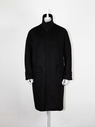 Wool Cashmere Balmaccan Coat [] - GOZER - Modalova