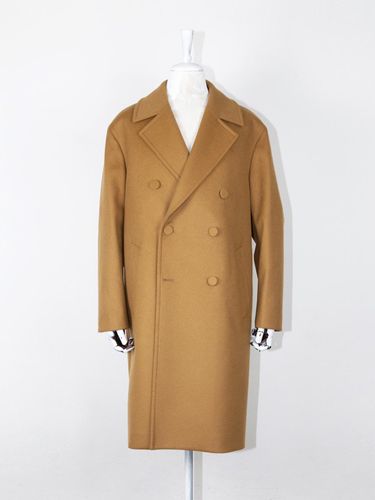 Cashmere Wool Double Breasted Coat [] - GOZER - Modalova