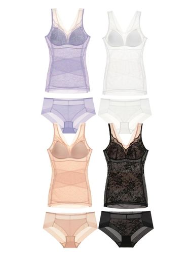 Powernet Compression Lace Overlay Shapewear Set (JM094_00) - JUST MY SIZE - Modalova