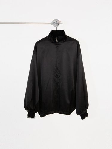 Silky Glossy Evening Zip-up Jacket [] - GOZER - Modalova