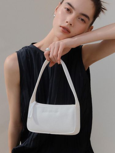 Recycled Polyester Knit Compact Shoulder Bag [WHITE] - JOSEPH & STACEY - Modalova