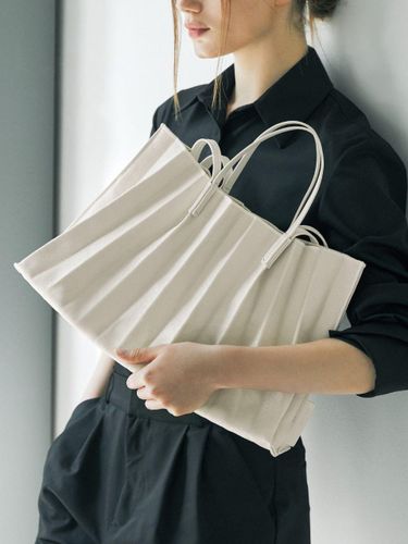 Pleats Canvas Coated Shopper Bag [] - JOSEPH & STACEY - Modalova