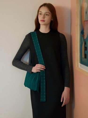 Pleated Knit Grid Wing Bag - JOSEPH & STACEY - Modalova