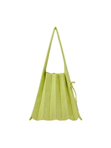 Recycled Pleated Knit Bag [GREEN] - JOSEPH & STACEY - Modalova