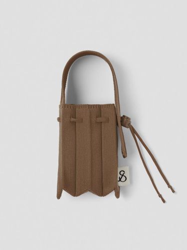 Recycled Pleated Nano Bag [Brown] - JOSEPH & STACEY - Modalova