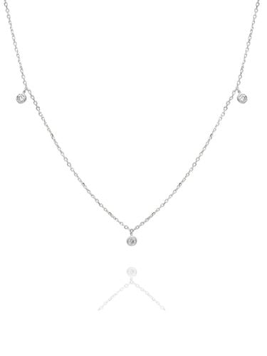 Sterling Delicate Minimal Necklace - dmoment - Modalova