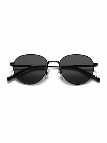 Titanium Round Aviator Sunglasses [] - PUBLIC BEACON - Modalova