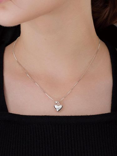 Silver Delicate Heart Necklace - dmoment - Modalova