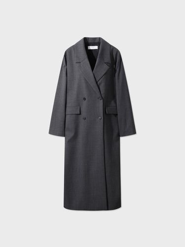 Double-breasted Wool Blend Overcoat [Grey] (IOCAS25101GYD) - IRO - Modalova