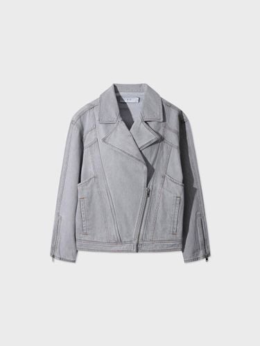 Wide Collar Turkish Cotton Denim Jacket [Grey] (IOJCS25101GYL) - IRO - Modalova