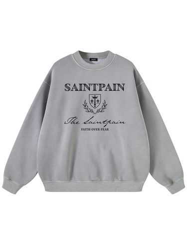 Heritage Pigment Overfit Sweatshirt [Grey] - SAINTPAIN - Modalova