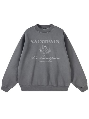 Heritage Pigment Overfit Sweatshirt [Charcoal] - SAINTPAIN - Modalova